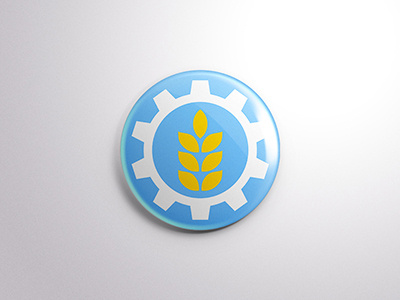 Proposed Milwaukee Flag Pin flag illustration illustrator industry logo milwaukee pin redesign vector wheat