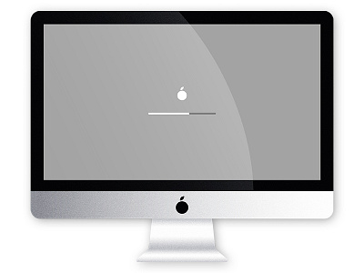 iMac Loading . . . apple computer desktop icon illustration imac mac tech vector