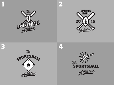 Which one do you like the best? badge baseball bat branding design football icon illustrator logo sports vector