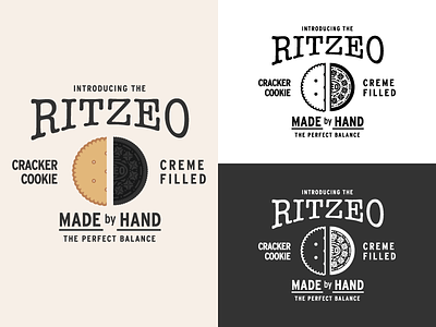 Ritzeo Trial 1 candy cookie cracker food illustrator logo oreo packaging ritz