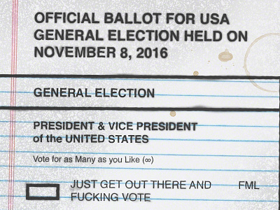 My Ballot Came in Kinda Weird