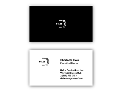 Charlotte Hale Business Card anthony business card charlotte delos hale hbo hopkins industries television westworld
