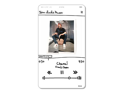 2017 Daily UI #007 // Music Player 008 daily design interface music player sachs tom ui user
