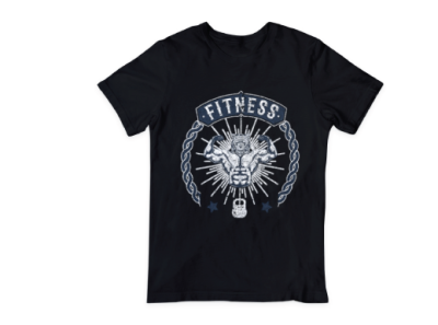 Gym t-shirt design gym