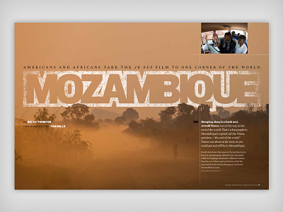 Mozambique Editorial Spread magazine mozambique