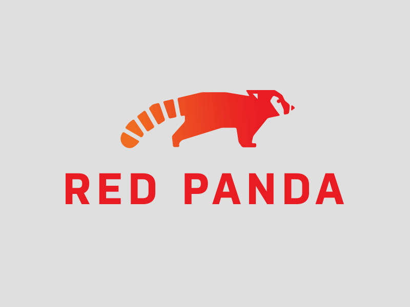 Red Panda incubator logo panda