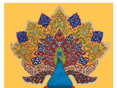 Peacock of Rumi & Velvet branding design graphic design illustration logo