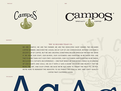 Campos Coffee Rebrand branding branding design design graphic design icon illustration logo package design type typography vector