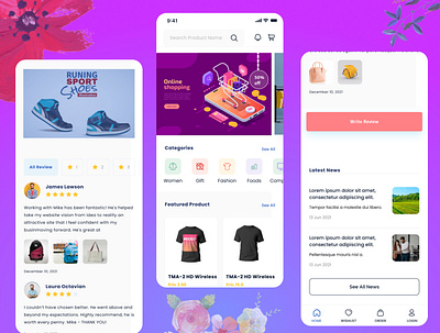 Online Shop App design e commerce figma design graphic design mobile mobile design mobile shop online app online design online story phone desing photoshop design shop t shirt ui ui design user interface ux ux design