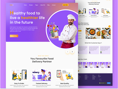 Healthy Living Landing Page Website