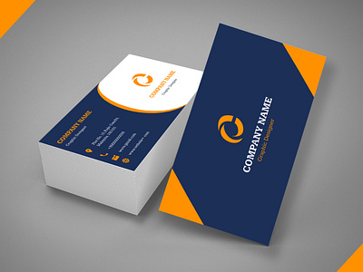 Professional trend new business card design template