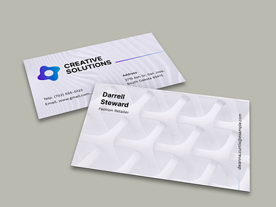Professional trend new business card design template