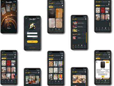 DecoMat is my first ever app design app branding design graphic design illustration iphone logo screens typography ui ux