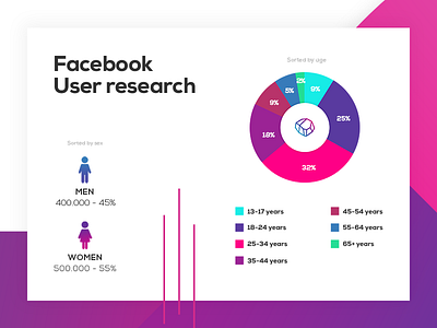 Facebook  User Research Infographic