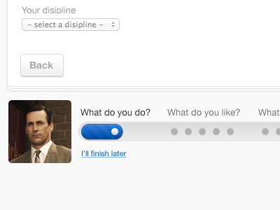 What Would Don Do? button disabled don draper form progress bar