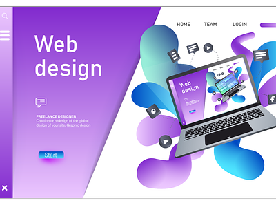 Web Design design graphic design illustration ui web design