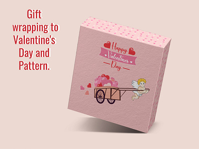 Gift wrapping to Valentine's Day and Pattern.