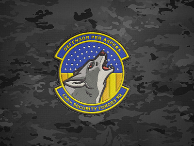 Coyote Unit Patch air force coyote illustration patch