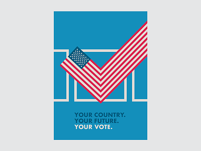 Get Out the Vote Poster aiga design illustration layout poster poster design