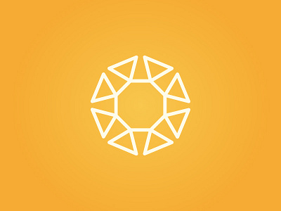SUN! geometric icon geometry logo minimal octagon sun triangle