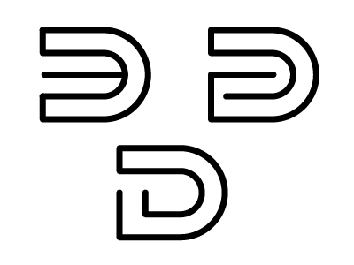 D Concepts d line art logo
