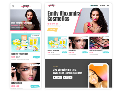 Gravy Web Presence app dowload beauty checkout ecommerce gravy shopping ui ui design ux
