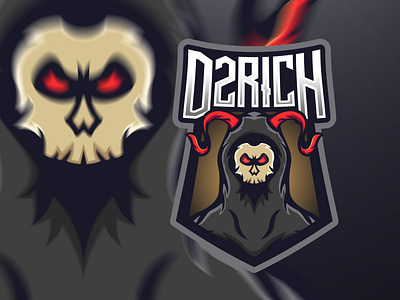 Devil Skull Mascot Logo Design