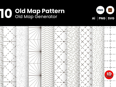 10 Old Map Pattern