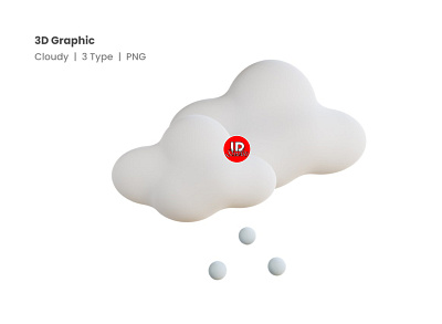 3D Graphic Cloudy icon