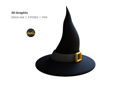 Witch Hat 3D Poses background