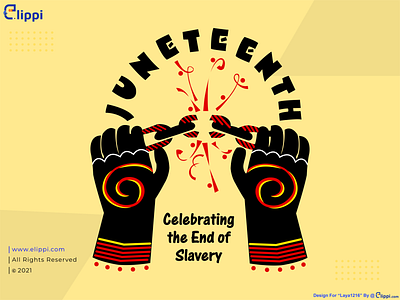 Celebrating the End of Slavery Illustration Done For Laya1216 design graphic design illustration need graphic designer need illustration designer vector