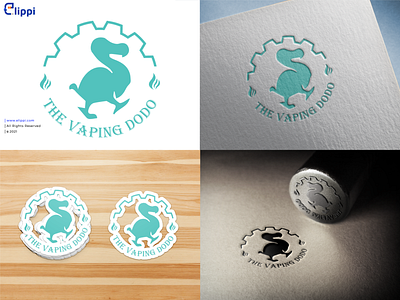 The Vaping Dodo Combination Mark Logo Design For Client combination logo combination mark design elippi elippi official graphic design need graphic designer the vaping dodo logo