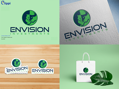 ENVISION ENVESTMENTS Combination Mark Logo Design For Client