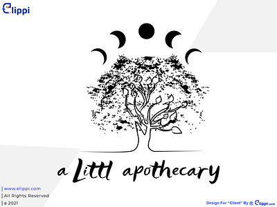 A Littl Apothecary Combination Mark Logo Design For Client