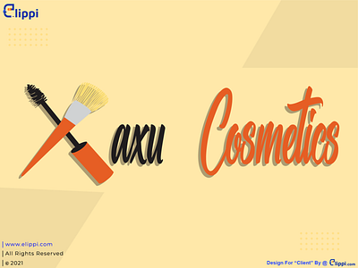 Axu Cosmetics Combination Mark Logo Design For Client design graphic design logo logo design logo designer need graphic designer need logo need logo designer new logo maker vector