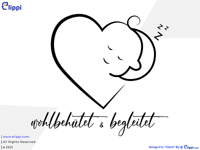 Wohlbehütet & Begleitet Lineart Logo Design For Client