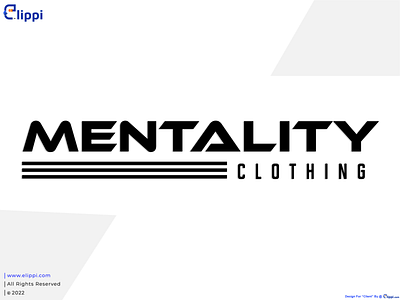 New Version of Mentality Clothing Letter Mark Logo Design