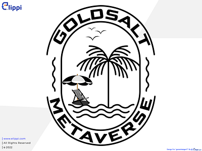 Goldsalt Metaverse Lineart Logo Design For Client