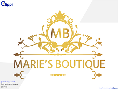 MARIE'S BOUTIQUE Combination Mark Logo Design For Client