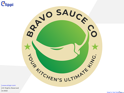 Bravo Sauce Co Combination Mark Logo Design For Client