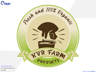 KVR Cattle Farm Combination Mark Logo Design For Client branding design farm logo graphic design kvr farm logo logo logo design logo maker need graphic designer vector