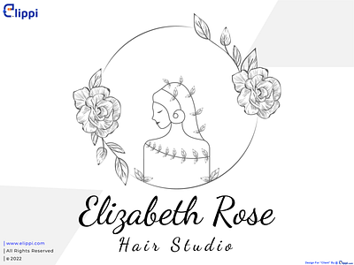 Elizabeth Rose Combination Mark Logo Design For Client