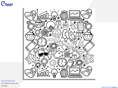 Version 2 Custom Doodles Seamless Pattern Designed For Client