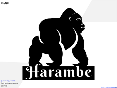 Harambe Combination Mark Logo Design For Client