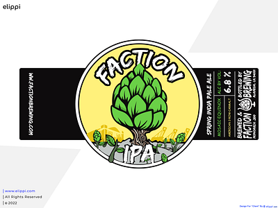 Faction Brewing Illustrated Poster Design For Client