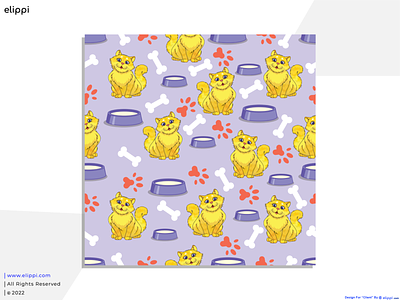 Cat Seamless Pattern Designed For Client