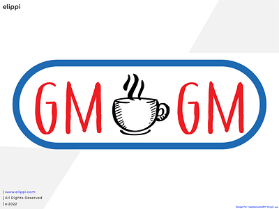 Version 2 GM Coffee Combination Mark Logo Design For Client