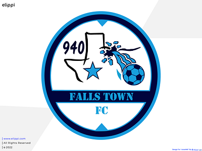 Falls Town Football Club Logo Design For Client