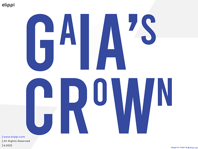 Gaia's Crown Logo Version 2 Design For Client best logo branding crown logo crown logo maker design elippi elippi official graphic design logo logo design logo designer logo maker need graphic designer vector