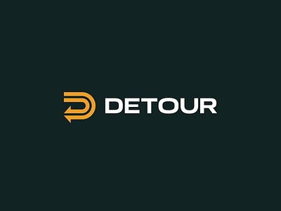 Detour Logo Animation adventure branding camping design icon logo logo animation motion road travel typography vanlife vector